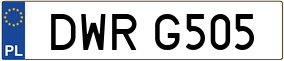 Truck License Plate